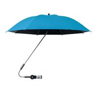 Parapluie pour poussette avec pince, parapluie à clipser pour poussette,Parapluie de poussette extra large SPF 50+ avec pince - Pare-soleil de poussette réglable à 360 degrés pour chariot, vélo, faute