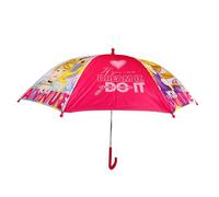 Parapluie princesse Disney pour filles - Parapluie classique à ouverture automatique - Coupe-vent - 101,6 cm - Auvent arc pour enfants de 3 à 7 ans, Rose, rose clair, S