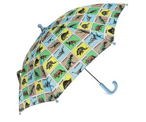 Parapluie push-up terre prÃ©historique enfant Rex London Bleu 70x70x53 cm