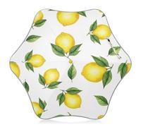 Parapluie solaire et pluie pour enfants avec coins arrondis, parapluie résistant au vent, aquarelle jaune citrons
