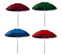 Parapluie Solaire, Parasol De Marché, 2,6/2,8/3/3,2 M, Sac De Transport, Hauteur Réglable, Compatible avec Table, Coupe-Vent, 1 Pièce, Imperméable, Patio,Jardin(Red,3.2m/10.5ft)