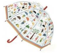 Parapluie Sous la pluie plastique illustre Beige G