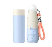 Parapluie Sun Rain à deux usages, mécanisme d'ouverture manuelle, coupe-vent, cadre en fibre de verre, essentiel de voyage, séchage rapide, soleil, pluie, deux protections, H, taille unique