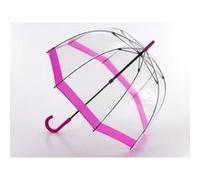 Parapluie transparent cloche rose Birdcage Fulton Rose G