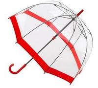 Parapluie transparent cloche rouge Birdcage Fulton Rouge G