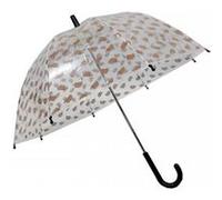 Parapluie transparent les herissons Beige G
