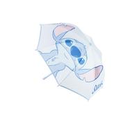 Parapluie transparent manuel Stitch enfant en POE avec poignée crochet bleue