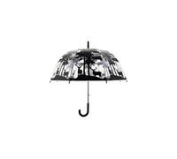 Parapluie transparent noir Forêt