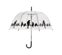 Parapluie Transparent Original Avec Des Oiseaux Sur Un Fil. Ø83 Cm