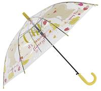 Parapluie Transparent Ours Automatique 80 cm, Transparent, Décontracté