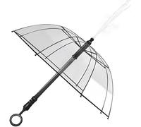 Parapluie transparent pour pistolet à eau, parapluie à jet d'eau, abri de pluie transparent avec pistolet, abri de pluie à double usage et jouet pour les combats d'eau dans le jardin (transparent)