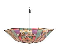 Parapluie vintage - Nervures métalliques solides, auvent toutes saisons, poignée manuelle, look artistique transparent classique Ltk | Parfait pour les déplacements, la plage, la pluie, la