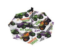 Parapluies compacts coupe-vent pour la pluie, monstre, voiture, camion, hors route, portable, léger, pliable à l'envers - Joli petit parapluie à ouverture automatique pour les trajets quotidiens