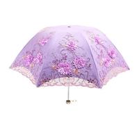 Parapluies De Pluie | Imperméable Résistant Au Vent Et Au Soleil Avec Dentelle - Parapluie Parasol à Dentelle pour Pluie | pour Femmes Filles Extérieur Parc Plage Voyage Pique-nique Randonnée Sac à Ma