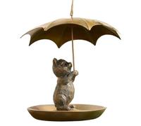 Parapluies en Métal Drôles Mangeoires À Oiseaux pour Une Utilisation en Extérieur Décoration De Jardin Suspendue Amoureux des Animaux Station d'alimentation pour Oiseaux Écureuils D'extérieur