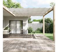 Parapluies et parasols pour pelouse et jardin - Auvent vertical blanc - 140 x 1200 cm - Tissu Oxford