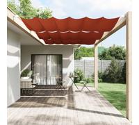 Parapluies et parasols verticaux pour pelouse et jardin - Terre cuite - 250 x 270 cm - Tissu Oxford