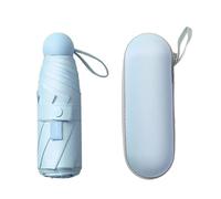 Parapluies pliants Parapluie Pliant Manuel léger for Femme, Pare-Soleil Anti-UV, Parapluie de Poche, Protection Solaire, Portable for la Pluie et Le Soleil Portable(Blue)