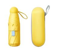 Parapluies pliants Parapluie Pliant Manuel léger for Femme, Pare-Soleil Anti-UV, Parapluie de Poche, Protection Solaire, Portable for la Pluie et Le Soleil Portable(Yellow)