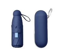 Parapluies pliants Parapluie Pliant Manuel léger for Femme, Pare-Soleil Anti-UV, Parapluie de Poche, Protection Solaire, Portable for la Pluie et Le Soleil Portable(Navy Blue)