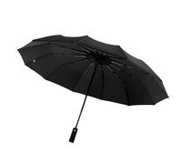 Parapluies pliants Parapluie résistant Double Couche à l'épreuve du Vent entièrement pluvieux Femme mâle Grand Parasol (Petit)