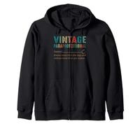 Paraprofessional Noun Vintage Style rétro années 60 70 80 Cadeau Sweat à Capuche