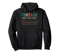 Paraprofessional Noun Vintage Style rétro années 60 70 80 Cadeau Sweat à Capuche