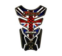 Paraserbatoio adesivo, Tankpad, Tankscutz, Protection de resevoir, resinato effetto 3d TRIUMP.H Speed Street Triple Daytona england blue v2