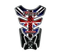 Paraserbatoio adesivo, Tankpad, Tankscutz, Protection de resevoir, resinato effetto 3d TRIUMP.H Speed Street Triple Daytona england blue