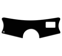 Paraserbatoio.it Autocollant en résine pour plaque de direction avec gonfleur compatible avec Kawasaki ZX 12 R Dimensions 172,7 x 60,6 mm Noir