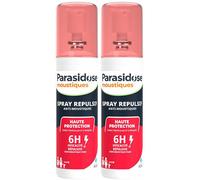 Parasidose Moustiques Zones Tropicales et à Risques Spray Répulsif 2x100 ml