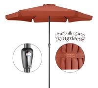 Parasol Ø 330 cm Parasol en aluminium avec manivelle Protection solaire jardin