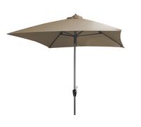 Parasol 2,5X2,5 M Taupe Structure En Aluminium Mobilier De Jardin