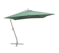 Parasol - vidaXL - 300 x 300 cm - Aluminium - Vert - Mât déporté