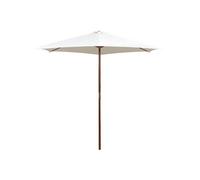 Parasol - - 42962 - 270 x 270 cm - Bois dur - Blanc crème