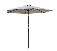 Parasol à manivelle en aluminium et toile