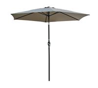 Parasol à manivelle en aluminium et toile - kaki