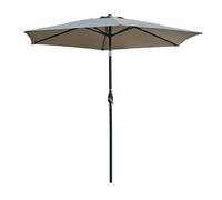 Parasol à manivelle en aluminium et toile