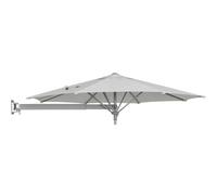 Parasol À Mât Gris-Argent Avec Fonction De Rotation Et D'Inclinaison Ø 245 Cm