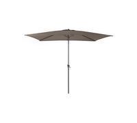 - Parasol aluminium avec manivelle 3x2m Tilt Taupe