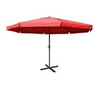 Parasol aluminium Meran Pro ø 5m avec volant bordeaux Rouge G