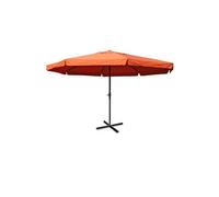 Parasol Aluminium Meran Pro Ø 5m Avec Volant Terracotta Orange