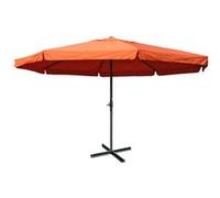 Parasol aluminium Meran Pro ø 5m avec volant terracotta Orange G