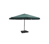Parasol - Aluminium - Vert - 3,25 m - Base mobile - Résistant aux UV