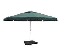 Parasol - Aluminium - Vert - 3,25 m - Base mobile - Résistant aux UV Noir G
