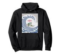 Parasol Amusant Grenouille Surf Vague Kimono Humour Japonais Sweat à Capuche