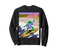 Parasol Amusant Grenouille Surf Vague Kimono Humour Japonais Sweatshirt