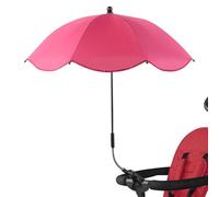 Parasol Anti Uv Poussette, Fixation Ombrelle Poussette Bebe conforts Avec Pince Flexible & Bras Réglable, Parapluie De Protection Solaire Pour Landauss,Fauteuil Roulant,Poussette
