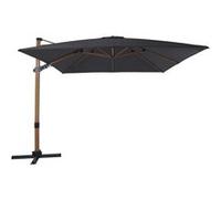 Axi Apollo Premium Parasol Déporté Marron/Gris - Parasol Déporté Rectangulaire 300x300cm - Parasol Pied Déporté, Structure Aluminium - Rotation 360 - Parasol Déporté Inclinable - Résistant Aux Uv