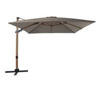 Parasol Apollo 300x300 taupe mât marron Beige